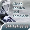 Gleich anrufen und anmelden 044 434 88 88